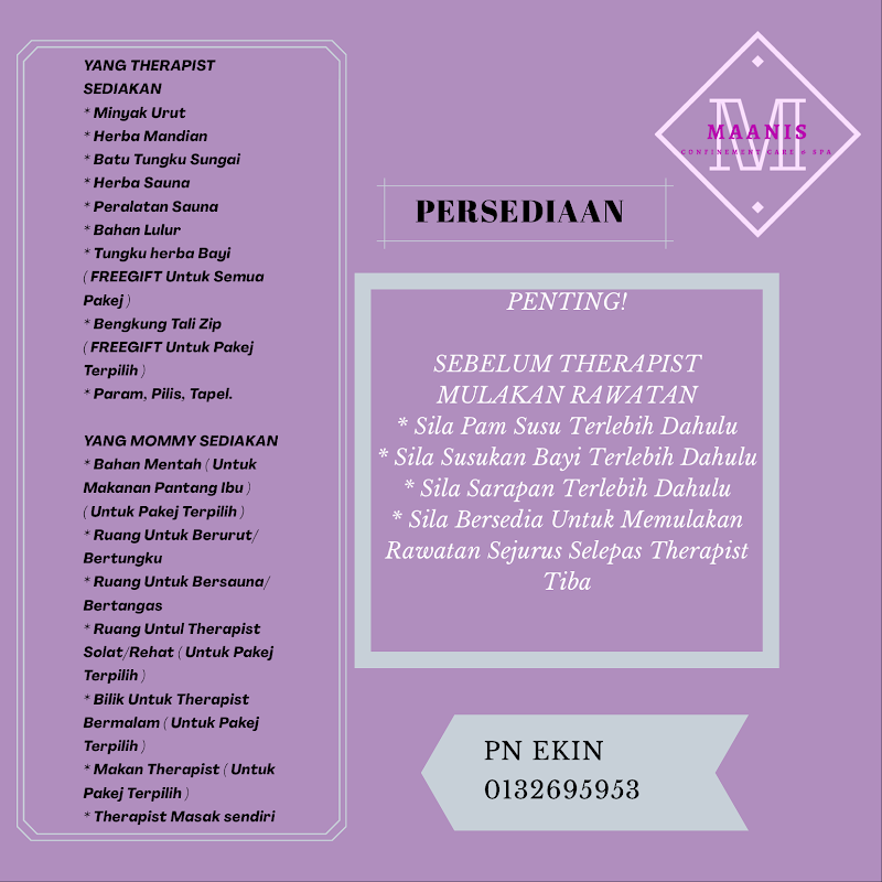 Sepang 4R confinement care - Day Spa in Sepang