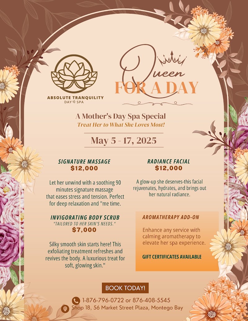 Absolute Tranquility Day Spa Jamaica Montego Bay