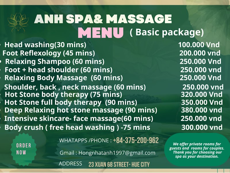 Anh Spa & Massage Hue - Day Spa in Hue