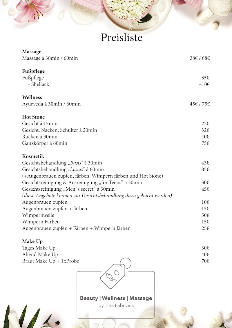 Beauty Wellness Massage - Tina Fabrizius Halver - Wellness Retreat in Halver