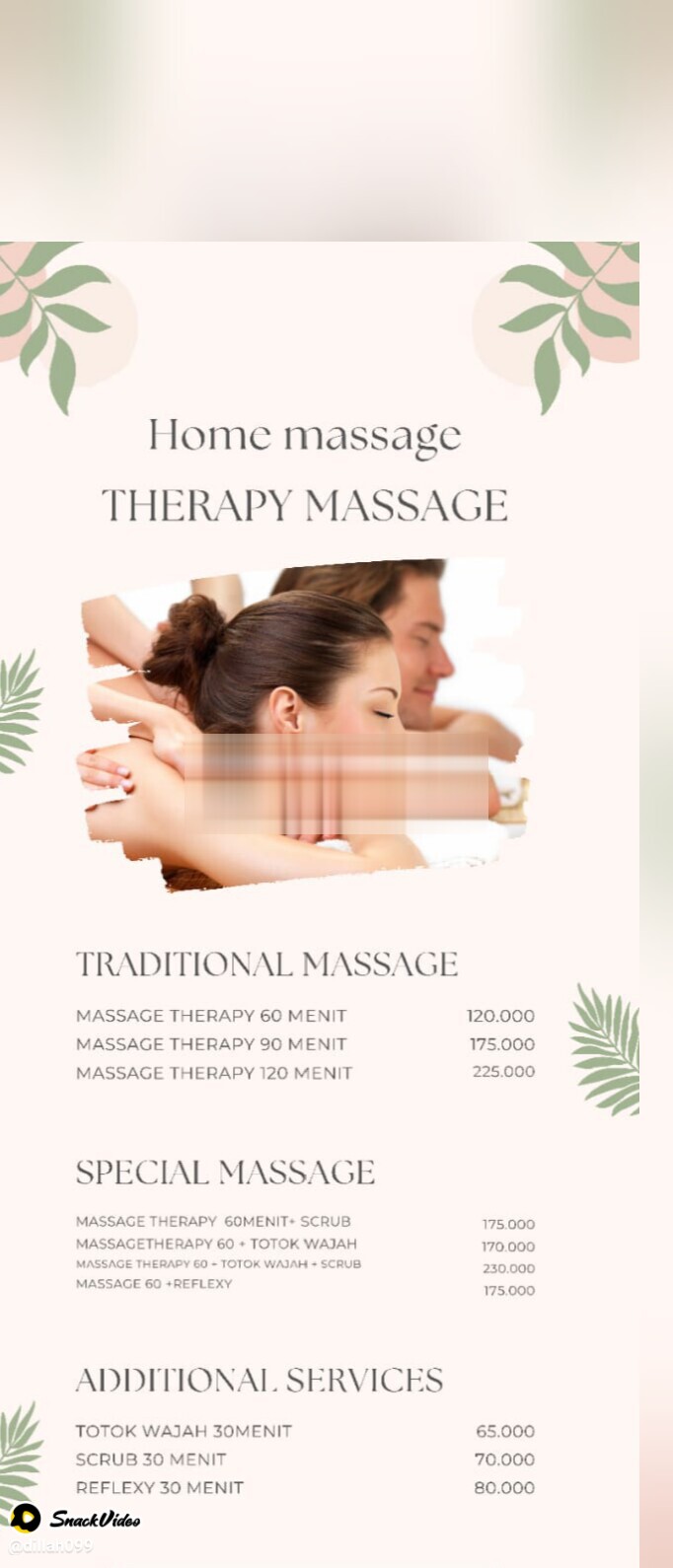 Della home massage Bekasi Kota - Day Spa in Bekasi Kota