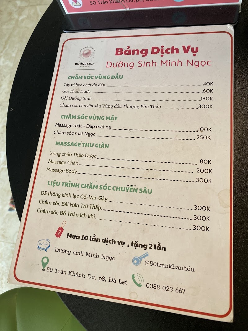 Gội Đầu Dưỡng Sinh Minh Ngọc Đà Lạt - Wellness Retreat in Đà Lạt