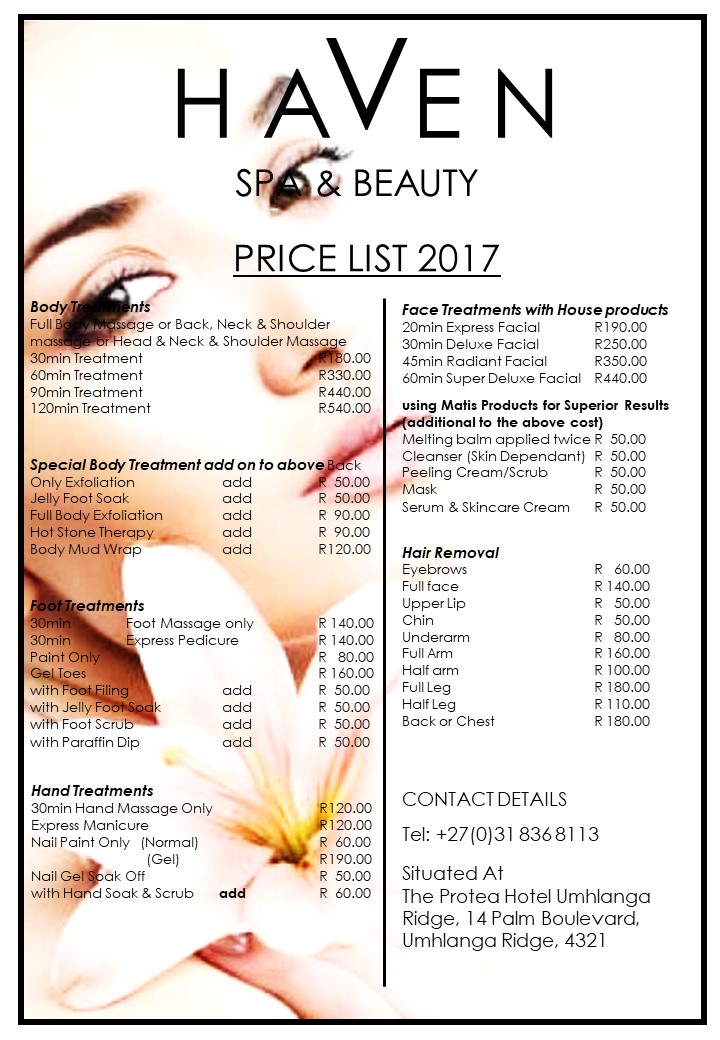 Haven Spa Umhlanga - Day Spa in Umhlanga