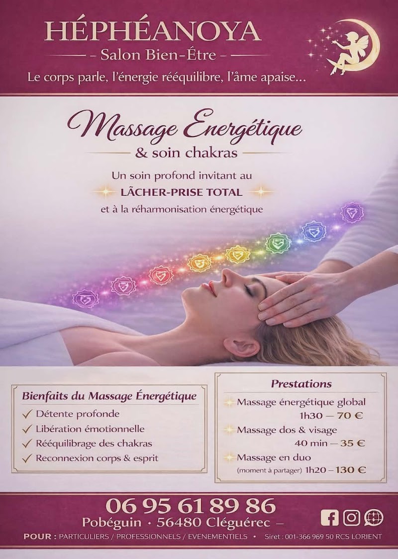 Héphéanoya Salon Bien être Cléguérec - Wellness Retreat in Cléguérec