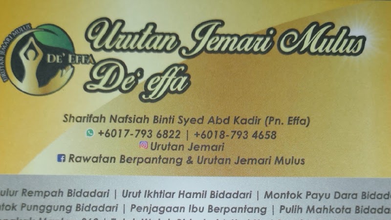 Jemari Mulus De'Effa Pasir Gudang - Wellness Retreat in Pasir Gudang