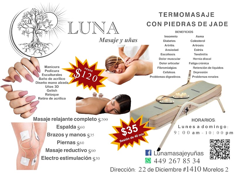 Luna masajes y uñas Aguascalientes - Day Spa in Aguascalientes