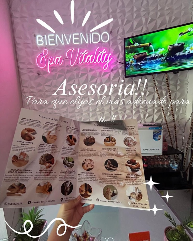 Masajes Relajantes Vitality Tuxtla Tuxtla Gutiérrez - Day Spa in Tuxtla Gutiérrez