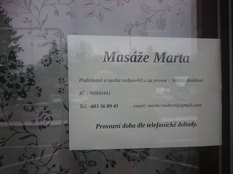 Masáže Marta Staré Hamry - Day Spa in Staré Hamry