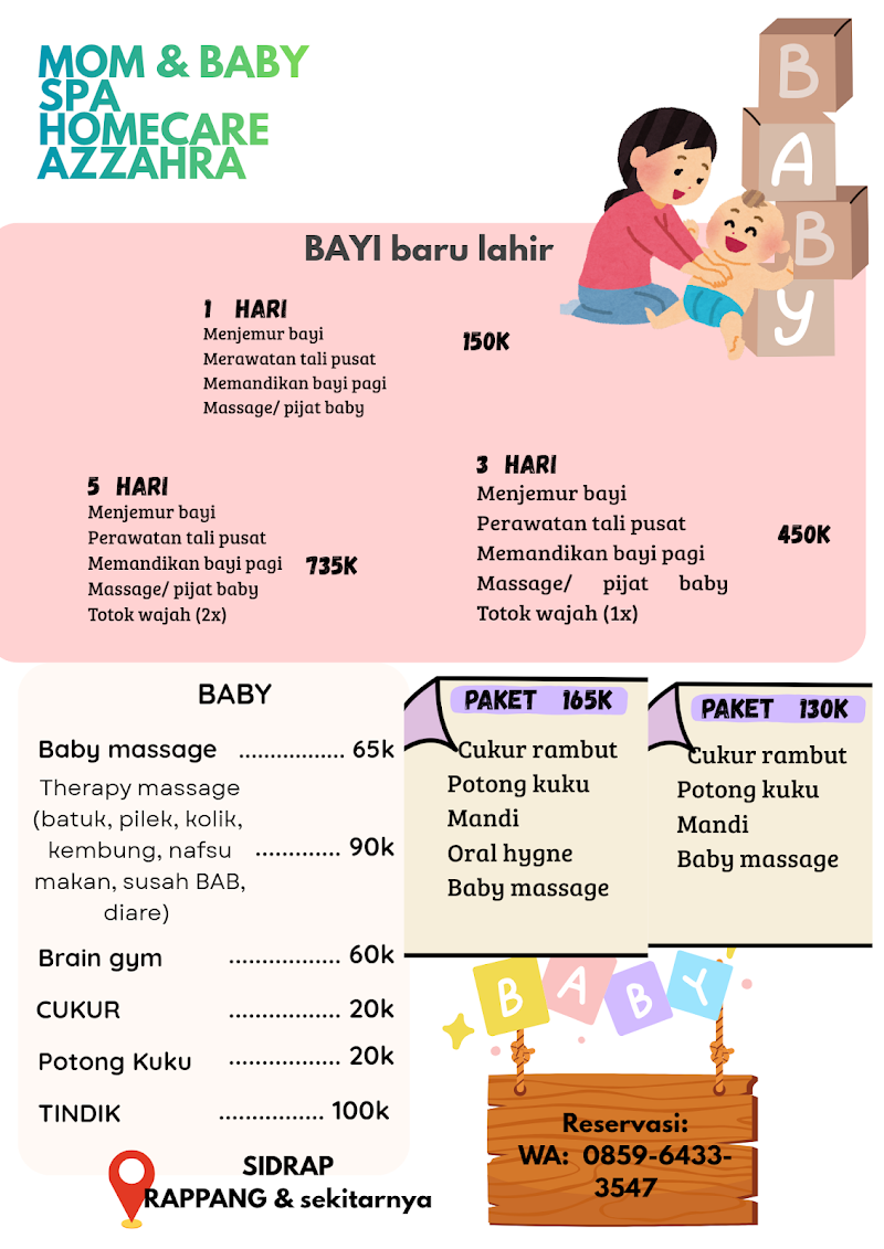 Mom and Baby Spa Homecare Azzahra Sidrap Sidenreng Rappang - Wellness Retreat in Sidenreng Rappang