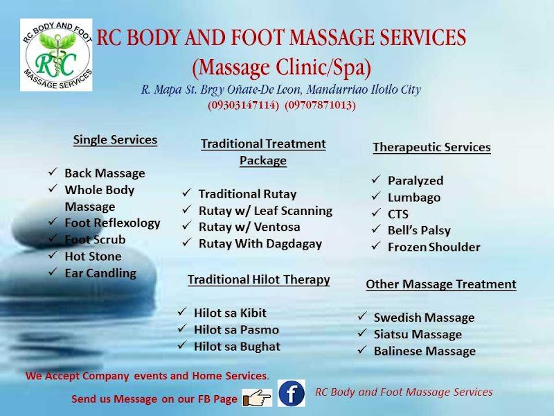 Rc Body And Foot Massage Services Iloilo City - Day Spa in Iloilo City