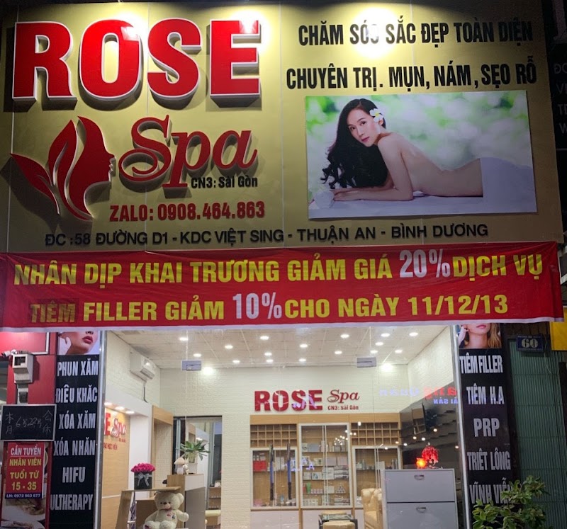 Rose Spa-Chăm Sóc Sắc Đẹp Toàn Diện Thị Xã Bến Cát - Day Spa in Thị Xã Bến Cát