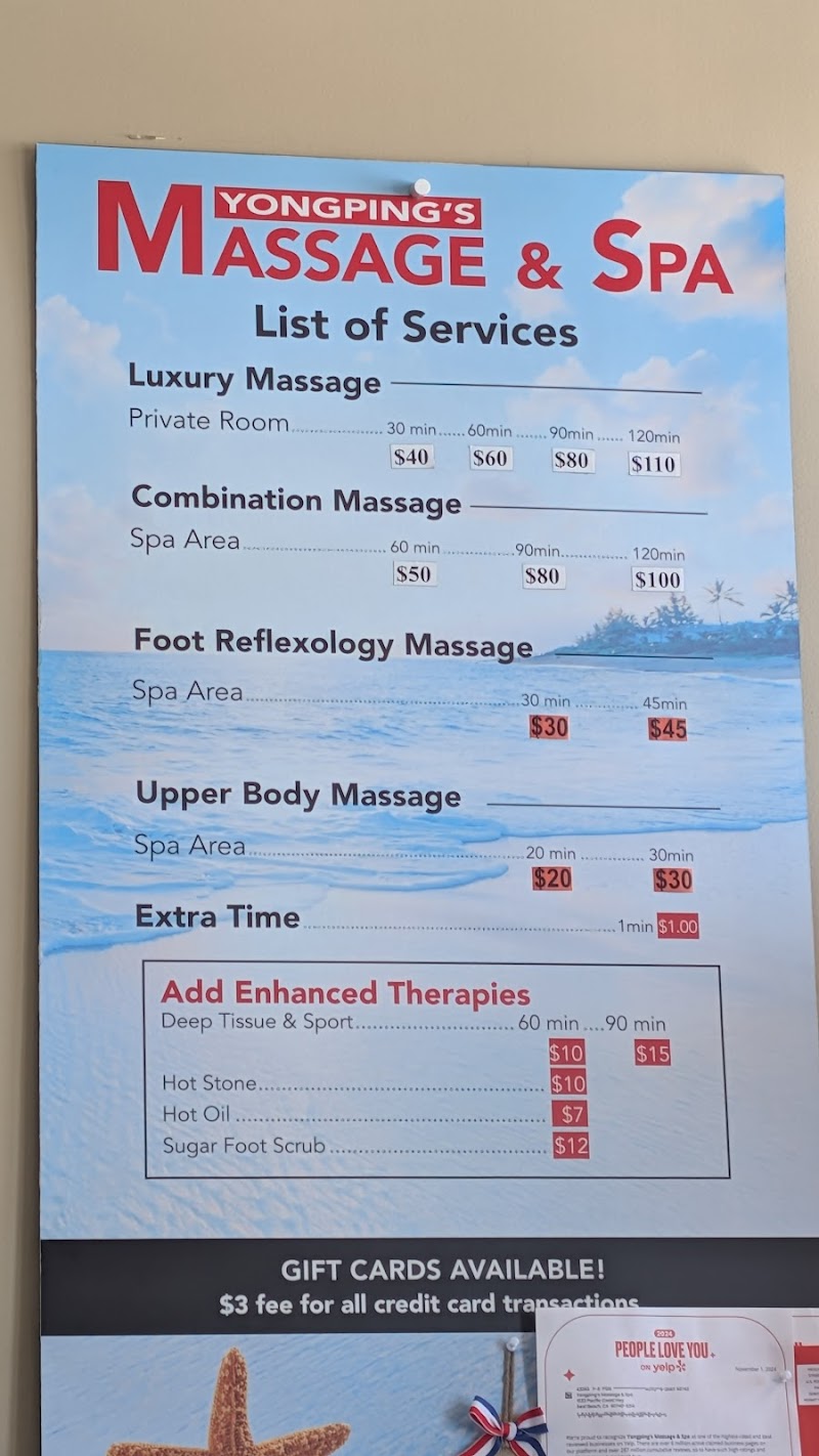 Yongping's Massage and Spa Seal Beach - Day Spa in Seal Beach