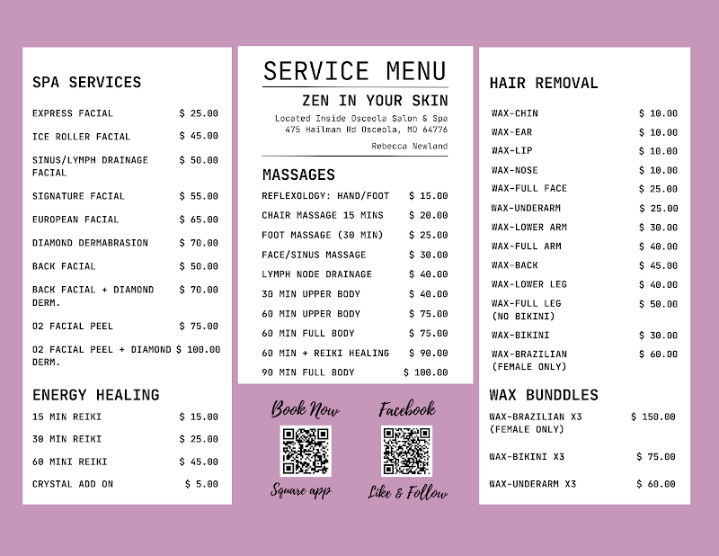 Zen in your Skin, LLC Osceola - Day Spa in Osceola